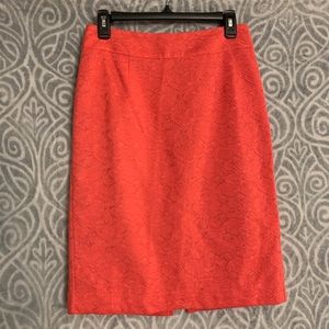 Banana Republic coral pink pencil skirt